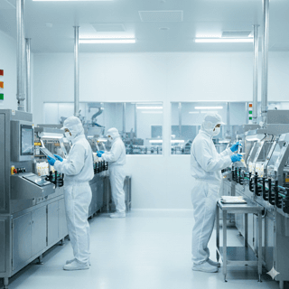 GMP 認定工場での製造風景